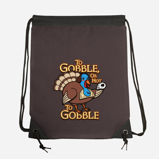 To Gobble Or Not To Gobble-None-Drawstring-Bag-Boggs Nicolas