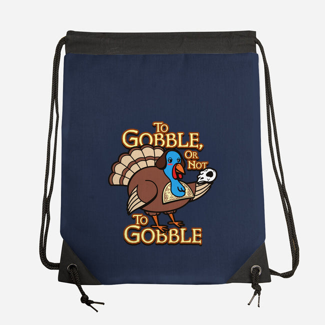 To Gobble Or Not To Gobble-None-Drawstring-Bag-Boggs Nicolas