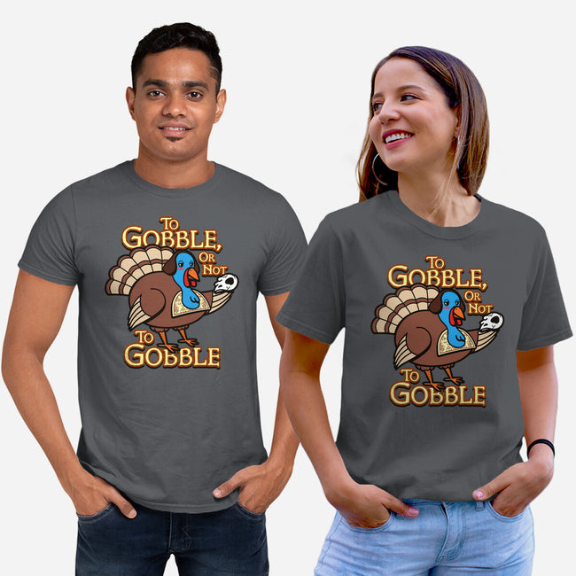 To Gobble Or Not To Gobble-Unisex-Basic-Tee-Boggs Nicolas