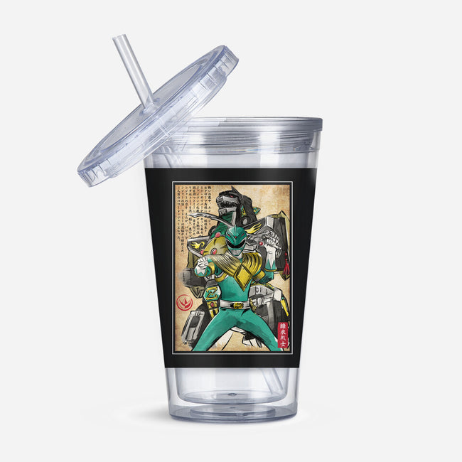 Green Ranger Woodblock-None-Acrylic Tumbler-Drinkware-DrMonekers