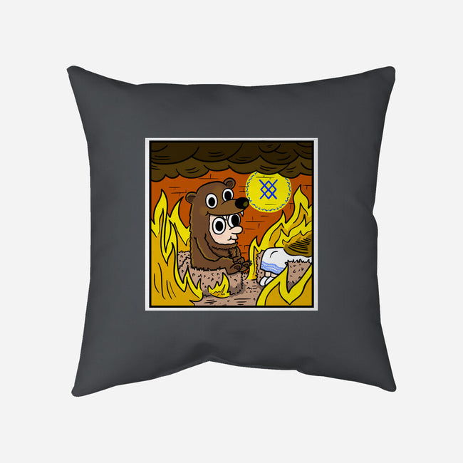 The Bear Is Fine-None-Non-Removable Cover w Insert-Throw Pillow-MarianoSan