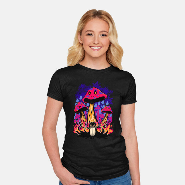 Symphony Of Evil-Womens-Fitted-Tee-spoilerinc