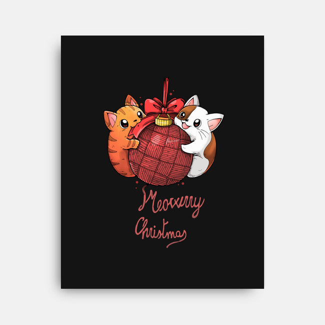Meowrry Meowrry Christmas-None-Stretched-Canvas-Vallina84