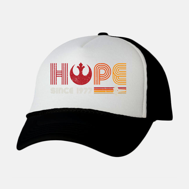 Hope Since 1977-Unisex-Trucker-Hat-DrMonekers