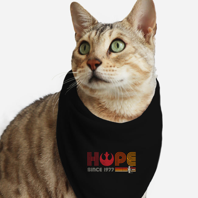 Hope Since 1977-Cat-Bandana-Pet Collar-DrMonekers