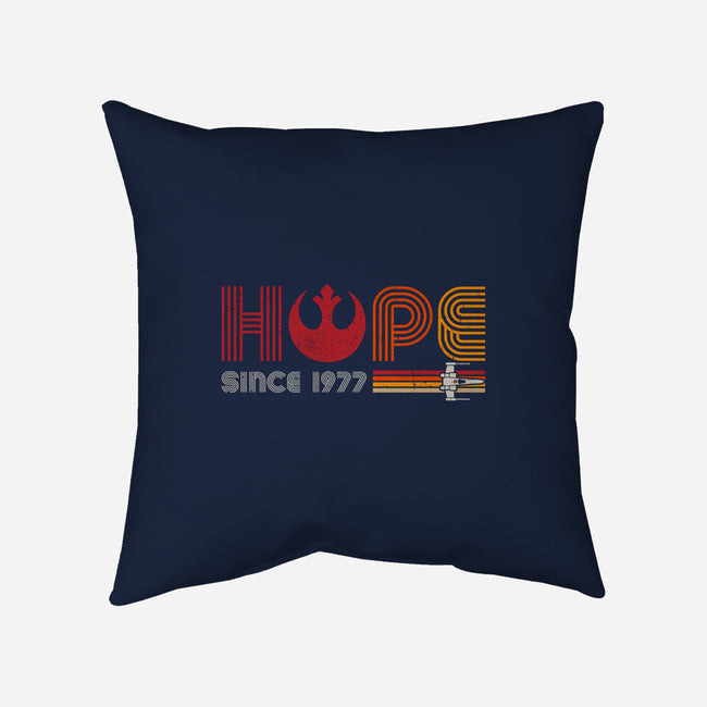 Hope Since 1977-None-Removable Cover-Throw Pillow-DrMonekers