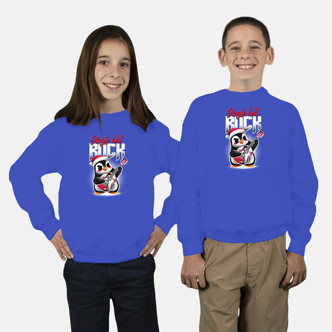 Jingle Bell Rock Penguin-Youth-Crew Neck-Sweatshirt-NemiMakeit