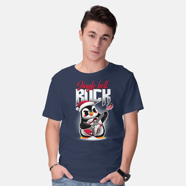 Jingle Bell Rock Penguin-Mens-Basic-Tee-NemiMakeit