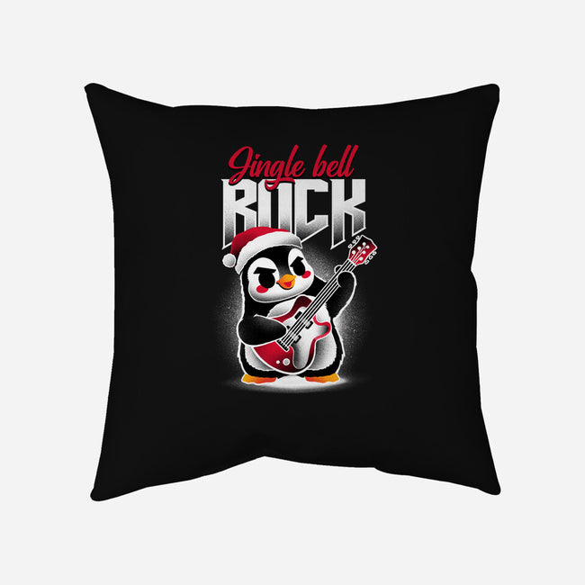 Jingle Bell Rock Penguin-None-Non-Removable Cover w Insert-Throw Pillow-NemiMakeit