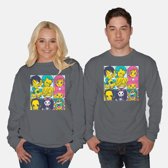 Pirate Pop-Unisex-Crew Neck-Sweatshirt-naomori