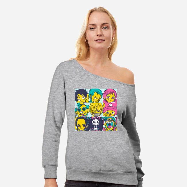 Pirate Pop-Womens-Off Shoulder-Sweatshirt-naomori