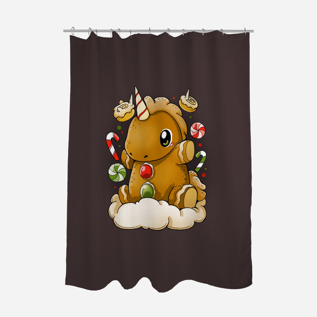 Ginger Unicorn-None-Polyester-Shower Curtain-Vallina84