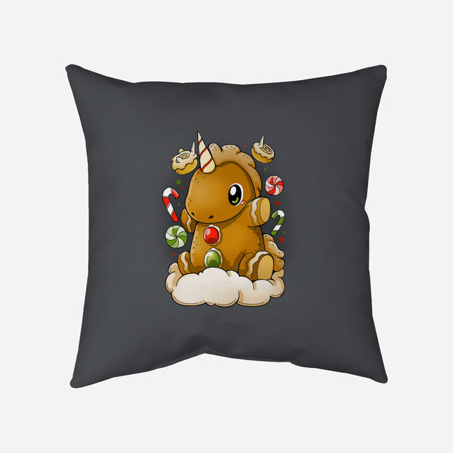 Ginger Unicorn-None-Removable Cover-Throw Pillow-Vallina84