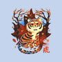 Tiger In Autumn-None-Fleece-Blanket-IKILO