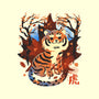 Tiger In Autumn-None-Glossy-Sticker-IKILO