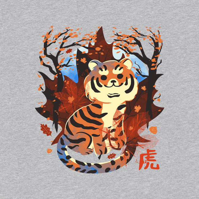 Tiger In Autumn-Womens-Off Shoulder-Sweatshirt-IKILO