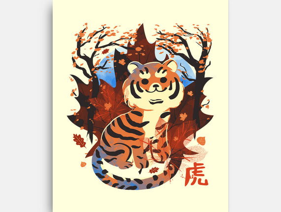 Tiger In Autumn