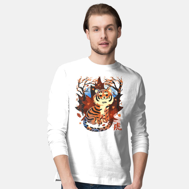 Tiger In Autumn-Mens-Long Sleeved-Tee-IKILO