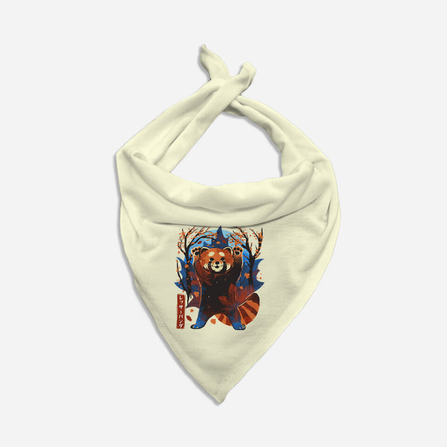 Red Panda In Autumn-Dog-Bandana-Pet Collar-IKILO