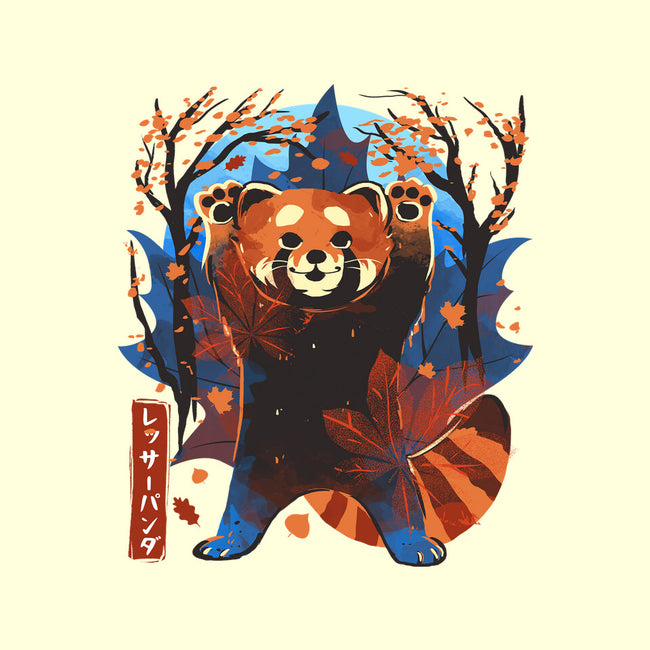 Red Panda In Autumn-None-Indoor-Rug-IKILO