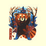 Red Panda In Autumn-None-Matte-Poster-IKILO
