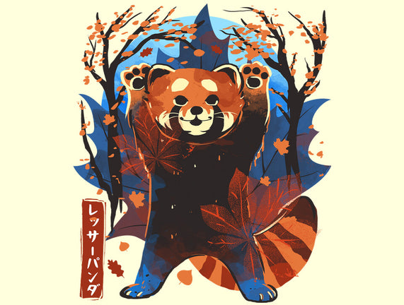 Red Panda In Autumn