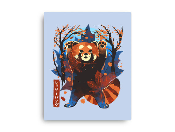 Red Panda In Autumn