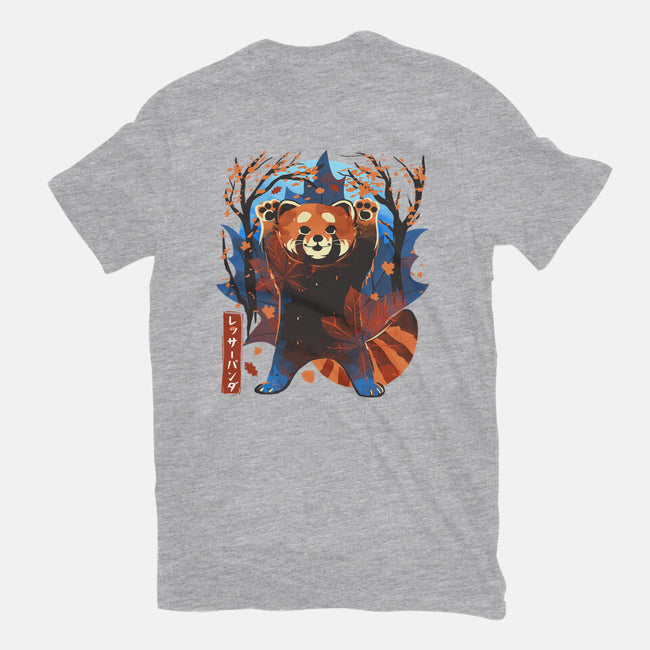 Red Panda In Autumn-Mens-Basic-Tee-IKILO