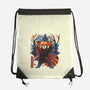 Red Panda In Autumn-None-Drawstring-Bag-IKILO