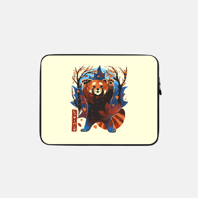 Red Panda In Autumn-None-Zippered-Laptop Sleeve-IKILO