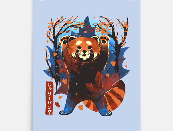 Red Panda In Autumn