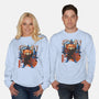 Red Panda In Autumn-Unisex-Crew Neck-Sweatshirt-IKILO