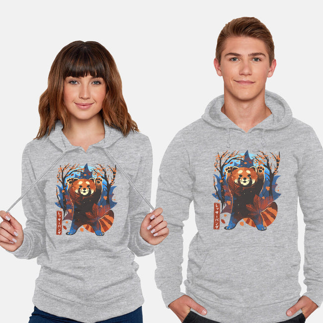 Red Panda In Autumn-Unisex-Pullover-Sweatshirt-IKILO