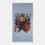 Red Panda In Autumn-None-Beach-Towel-IKILO