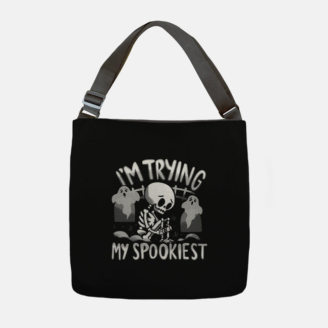 I'm Trying My Spookiest-None-Adjustable Tote-Bag-Aarons Art Room