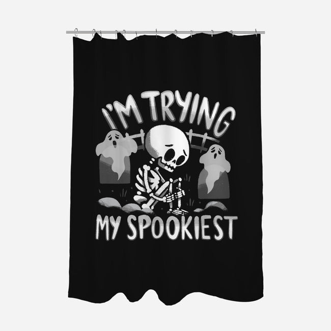 I'm Trying My Spookiest-None-Polyester-Shower Curtain-Aarons Art Room