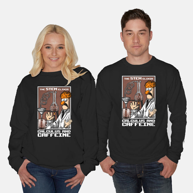 Science Puppet Coffee Lab-Unisex-Crew Neck-Sweatshirt-Studio Mootant