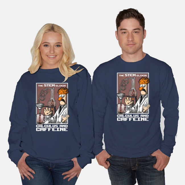 Science Puppet Coffee Lab-Unisex-Crew Neck-Sweatshirt-Studio Mootant