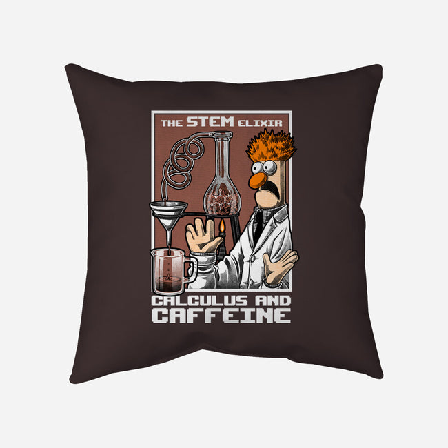 Science Puppet Coffee Lab-None-Removable Cover-Throw Pillow-Studio Mootant