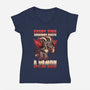 Demon Fart Wings-Womens-V-Neck-Tee-Studio Mootant