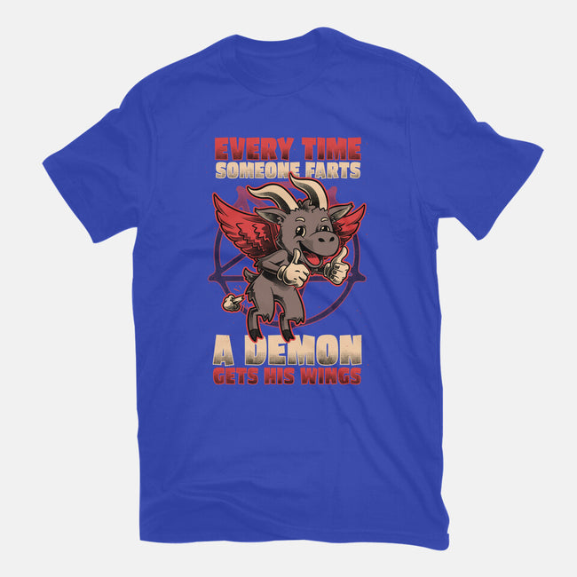 Demon Fart Wings-Unisex-Basic-Tee-Studio Mootant