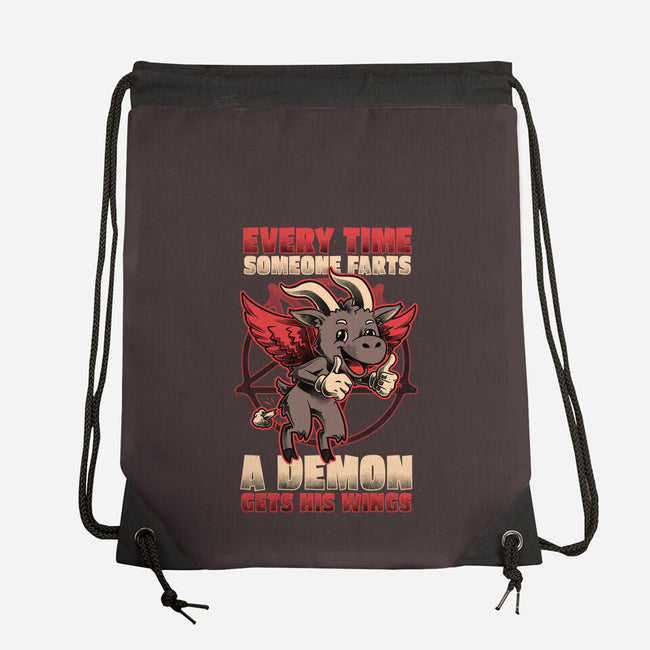 Demon Fart Wings-None-Drawstring-Bag-Studio Mootant