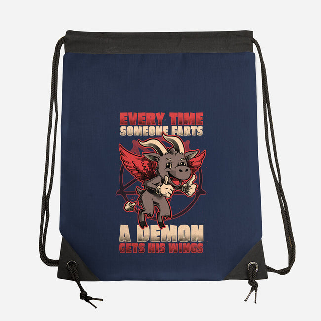 Demon Fart Wings-None-Drawstring-Bag-Studio Mootant