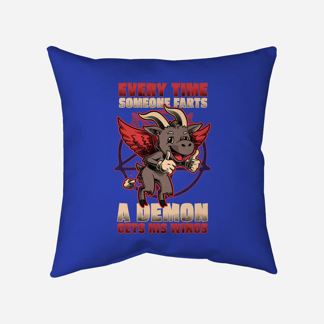 Demon Fart Wings-None-Non-Removable Cover w Insert-Throw Pillow-Studio Mootant