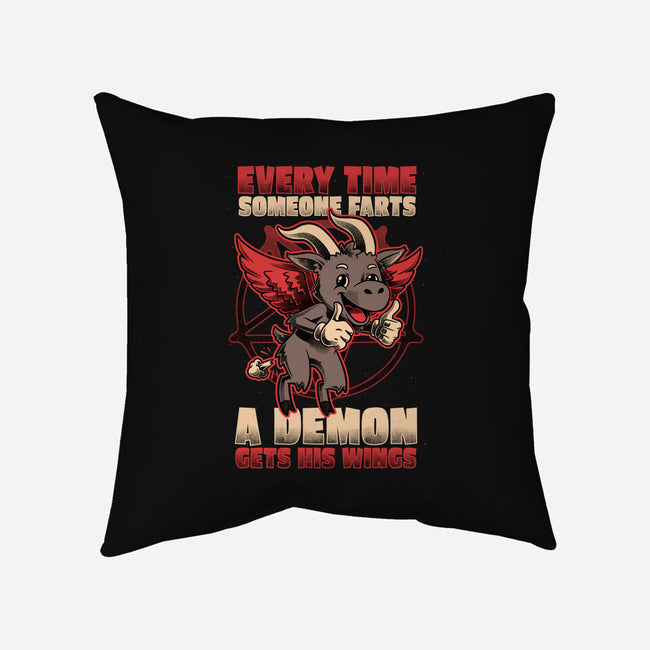 Demon Fart Wings-None-Removable Cover w Insert-Throw Pillow-Studio Mootant