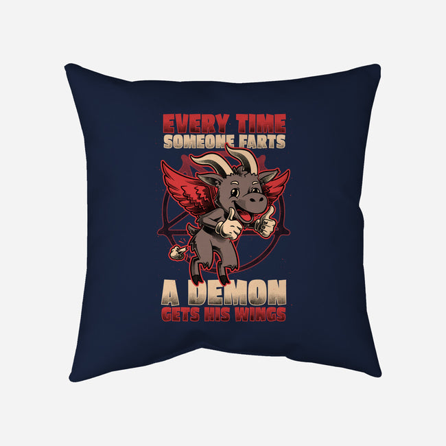 Demon Fart Wings-None-Removable Cover w Insert-Throw Pillow-Studio Mootant