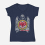 Vader Of Death-Womens-V-Neck-Tee-CappO