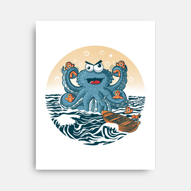 Cookie Kraken Attack-None-Stretched-Canvas-erion_designs