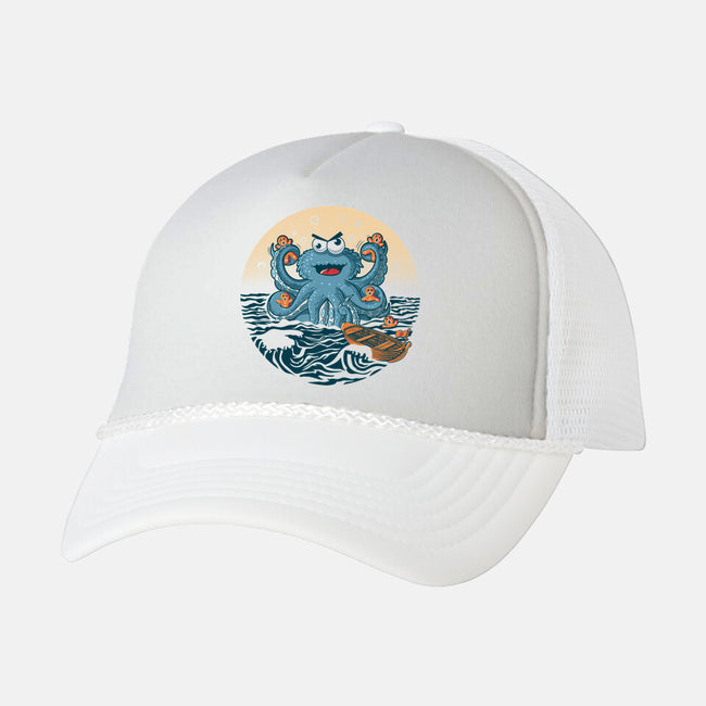 Cookie Kraken Attack-Unisex-Trucker-Hat-erion_designs