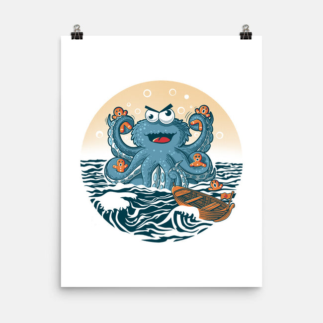 Cookie Kraken Attack-None-Matte-Poster-erion_designs